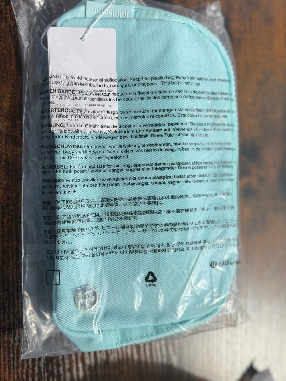 Lululemon Everywhere Belt Bag 1L Light Blue NWT New With Tags Crossbody